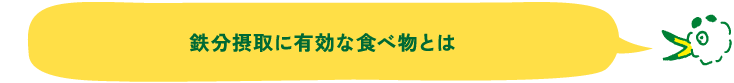鉄分摂取に有効な食べ物とは