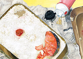 「祖父のメガ盛り弁当」