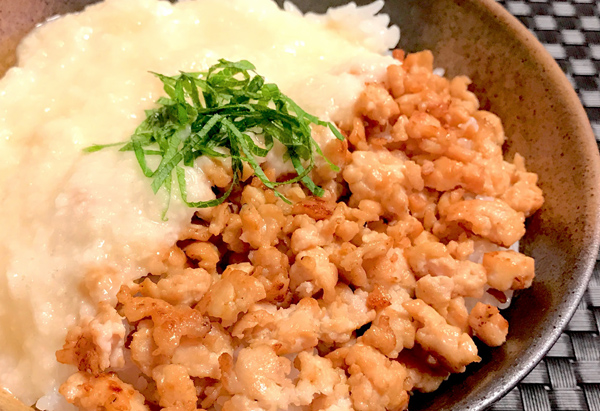 おみそが決め手！ ながいもと鶏ひき肉のそぼろ丼