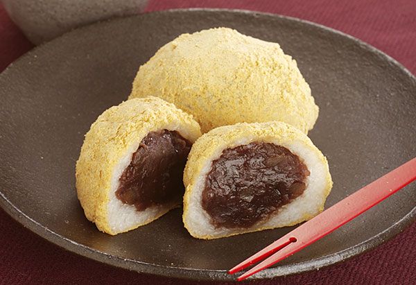 もち米モチモチきな粉ぼたもち