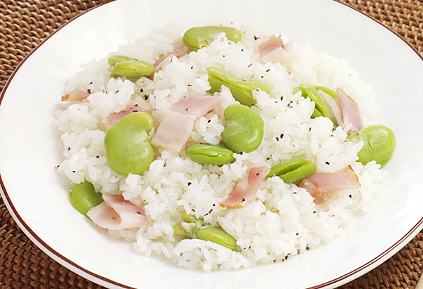 そら豆ごはん