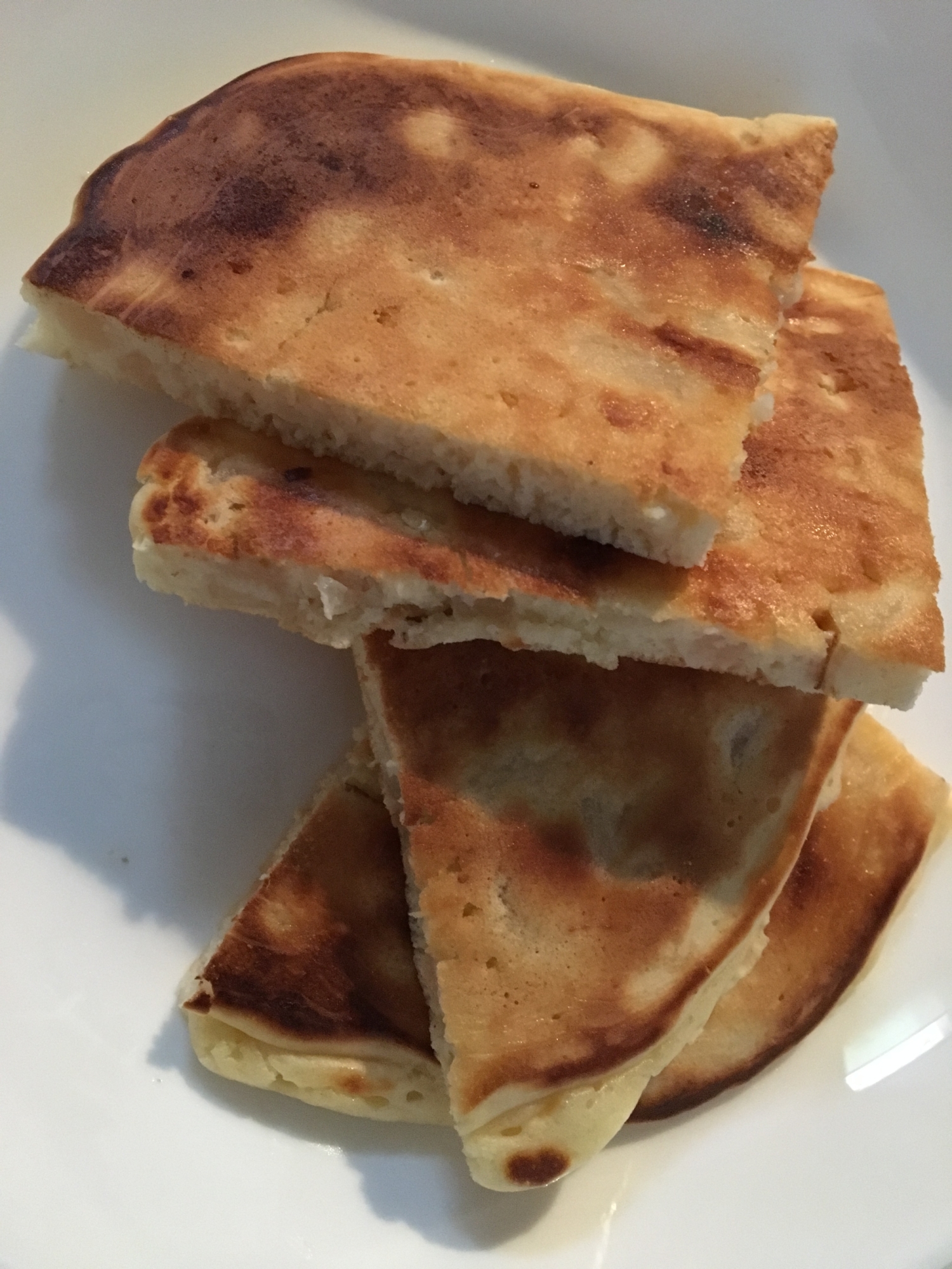梨入り ホットケーキの写真