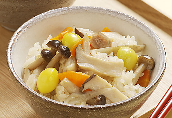 きのこと根菜のほんわかごはん
