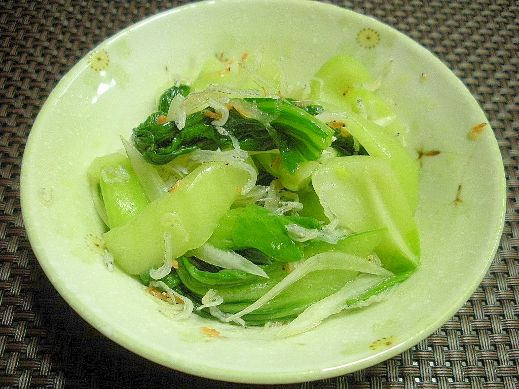 ☆チンゲン菜とえびジャコのレモンドレッシング☆の写真