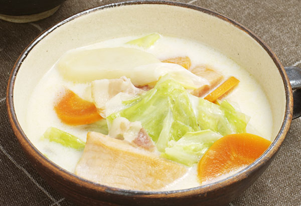 鮭のクリームチャウダー