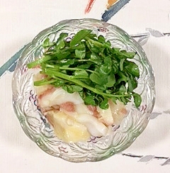 クレソンとタコの和え物の写真