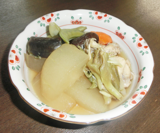 富山県「かもり（冬瓜）と夏野菜の煮物」なのはな女性部の写真