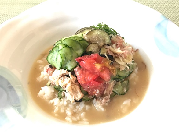 夏野菜でcool-vege茶漬け