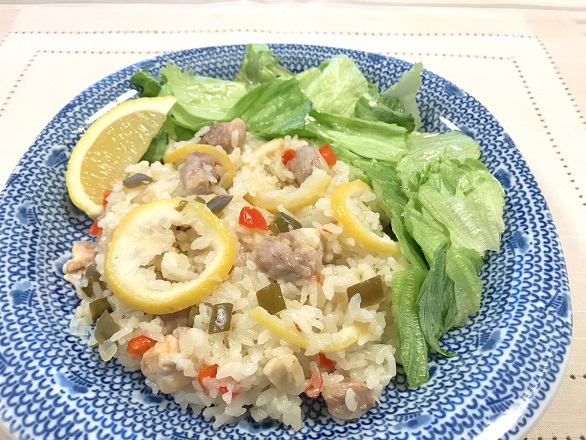 レモンチキンライス～レモンレタス添え～