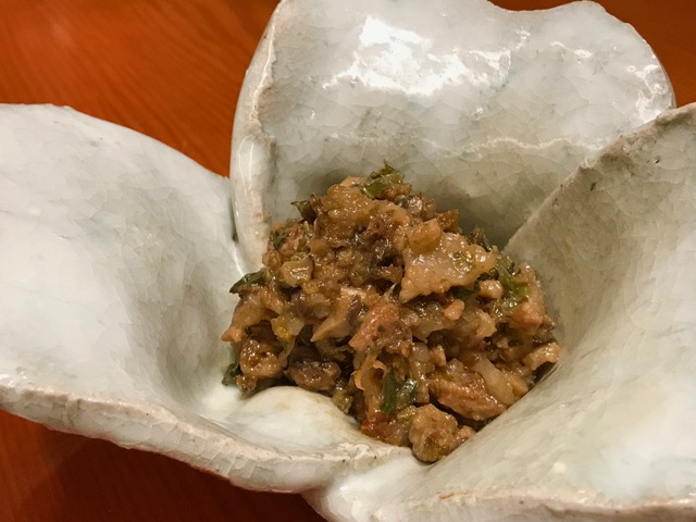 山菜肉みそ