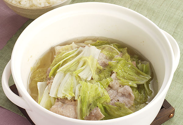 白菜と豚肉の蒸し煮