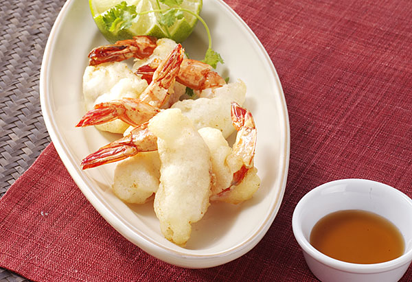 エビのエスニック風ふんわり揚げ