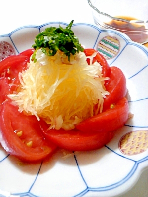 そうめんかぼちゃのそうめんサラダの写真