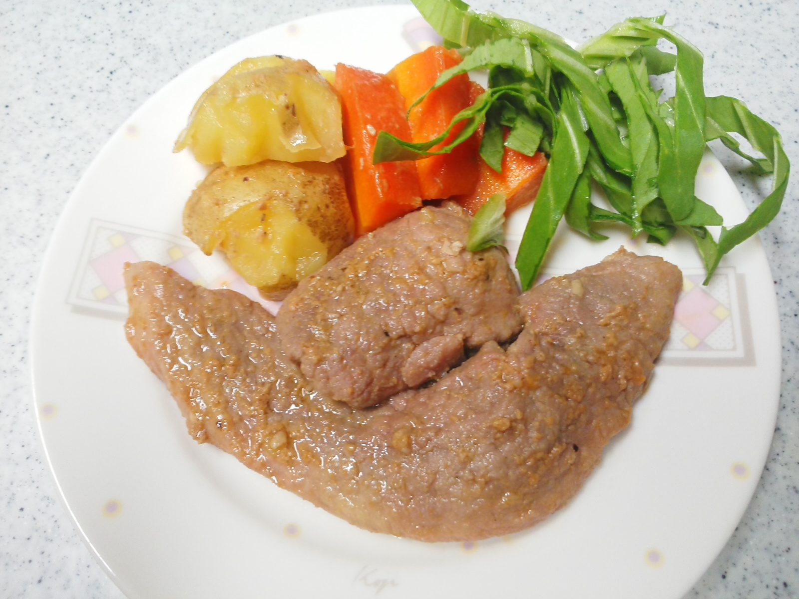 メロンのわたは捨てないで！　豚肉のメロンソテーの写真