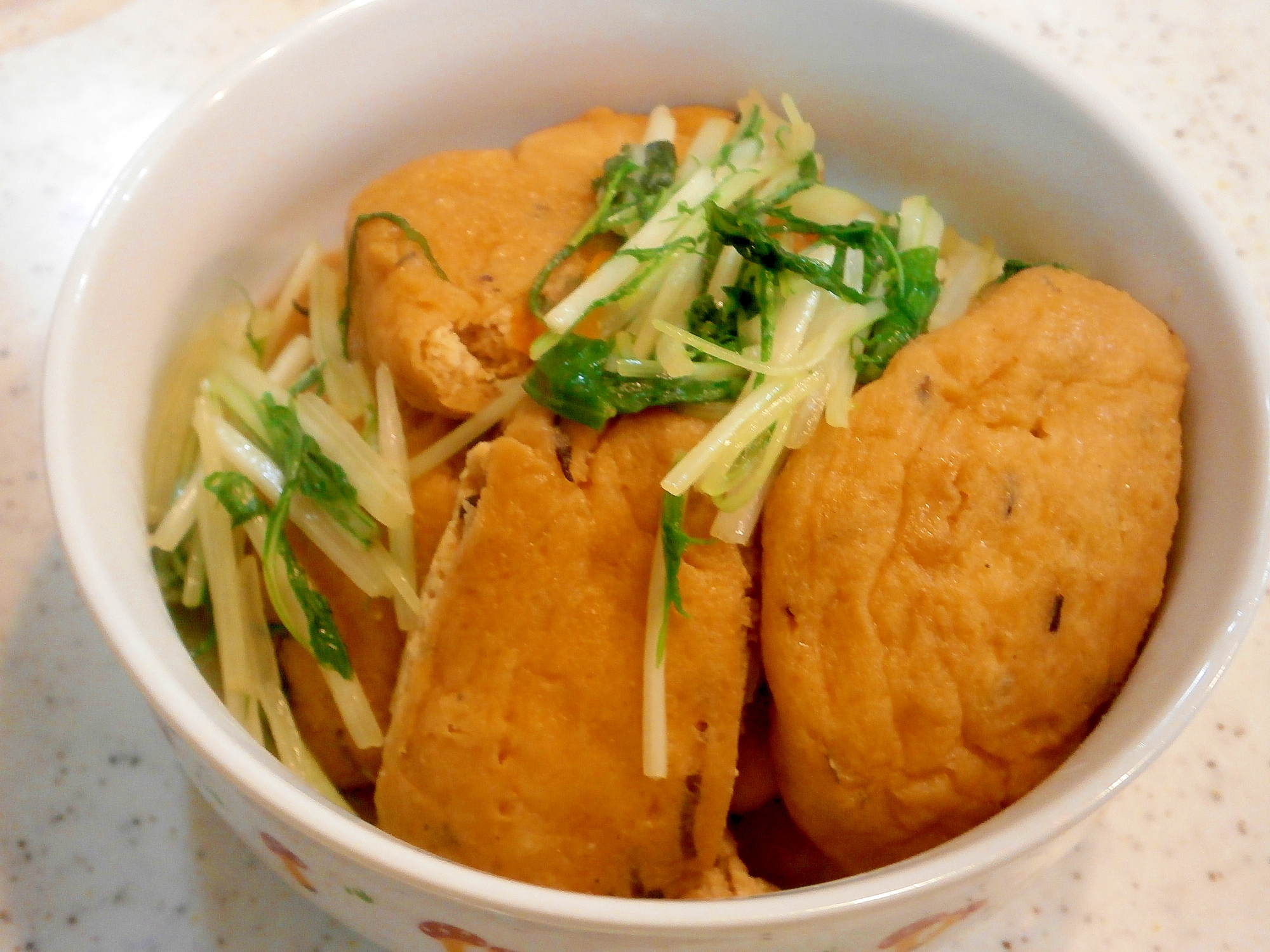 がんもと水菜の煮つけ