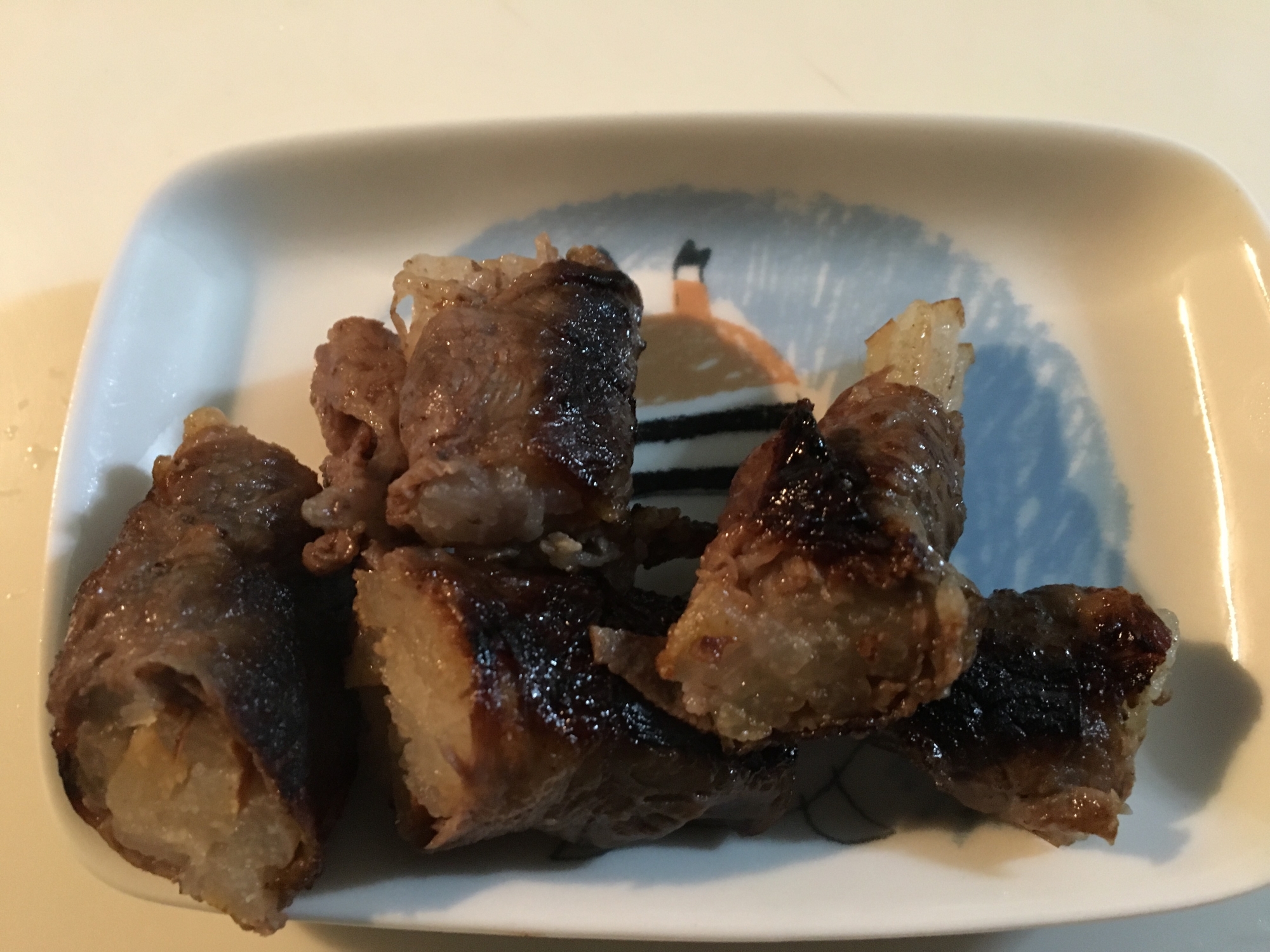 梨の牛肉巻きの写真